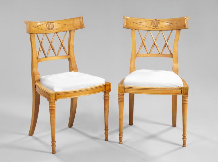 Pair of Directoire-Style Fruitwood