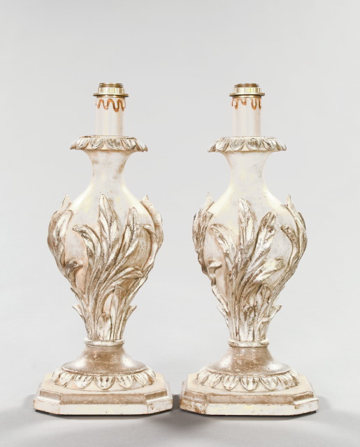 Pair of Italian Carved and Polychromed