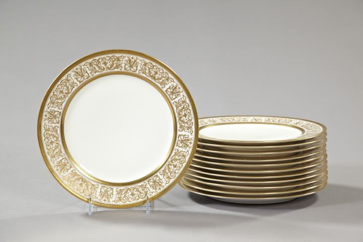 Set of Twelve Charles Ahrenfeldt, Limoges,