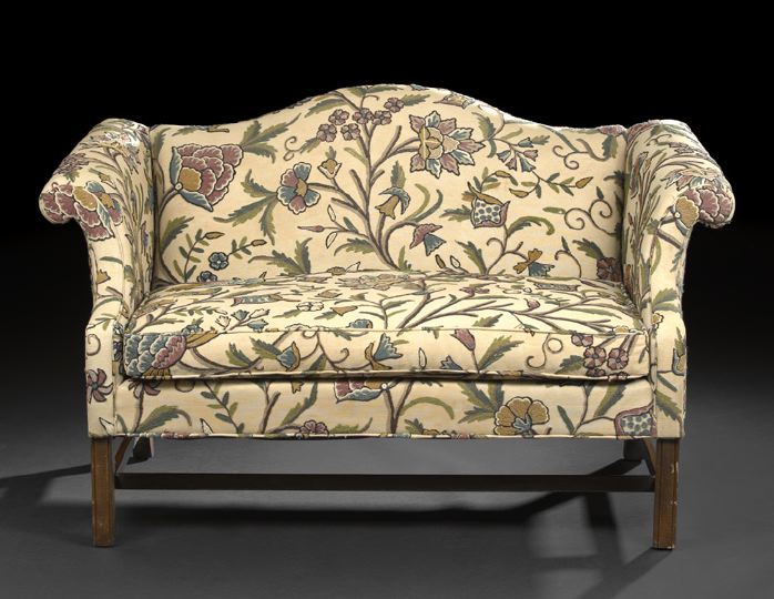 George III Style Mahogany Sofa  2fbdc