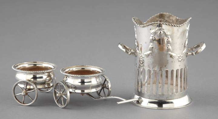 A Silverplate Wine Trolley and 2fbfe