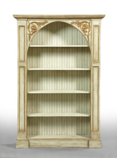 Continental Polychromed Bookcase  2fc1e