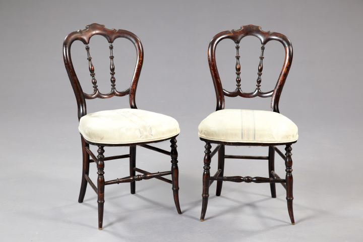 Pair of Victorian Ebonized Parlor 2fc4e