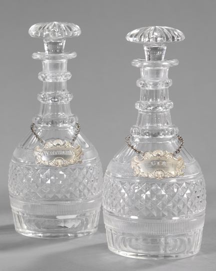 Good Pair of Anglo Irish Cut Glass 2fc86