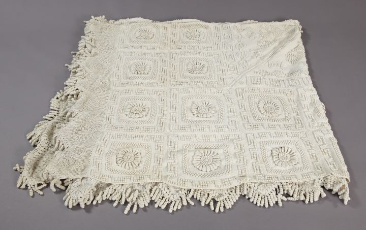 Large Crochet Bedspread,  the edges