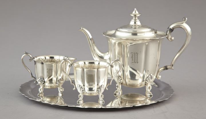 Four-Piece Meriden Silverplate Early