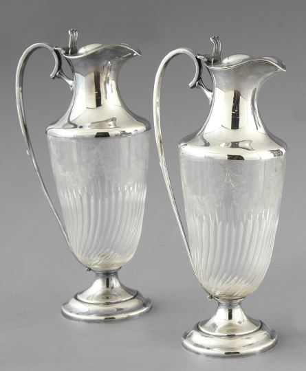Pair of George V Silverplate-Mounted