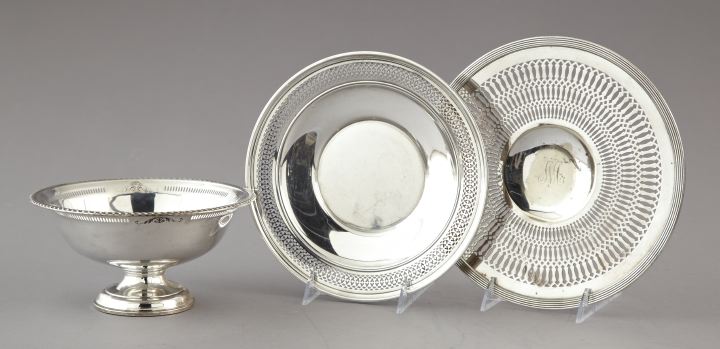 Group of Three Silver Serving Items,