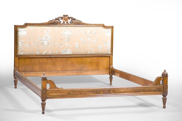 Louis XVI-Style Fruitwood and Padded