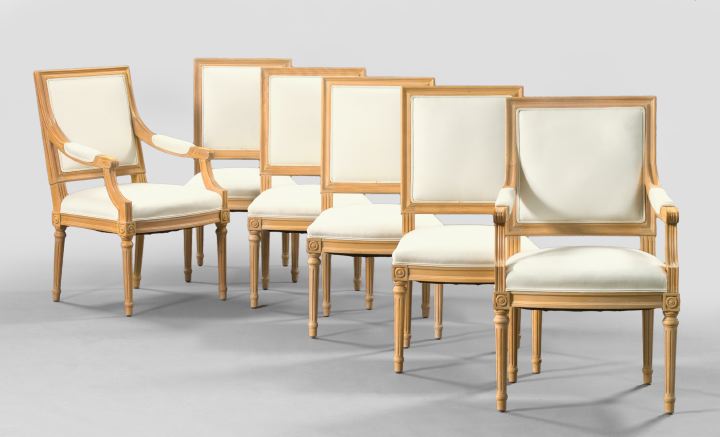 Suite of Six Louis XVI Style Beechwood 2fa0e