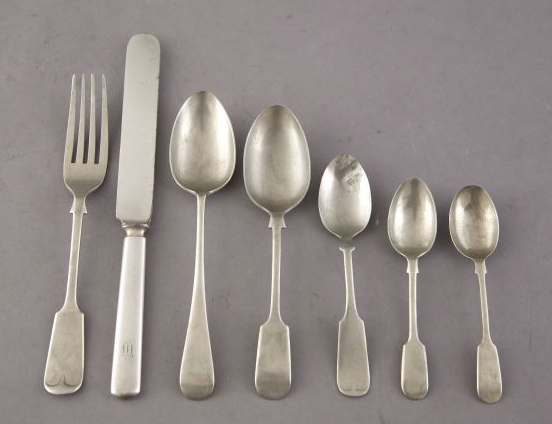 Eighteen-Piece Collection of Silverplate