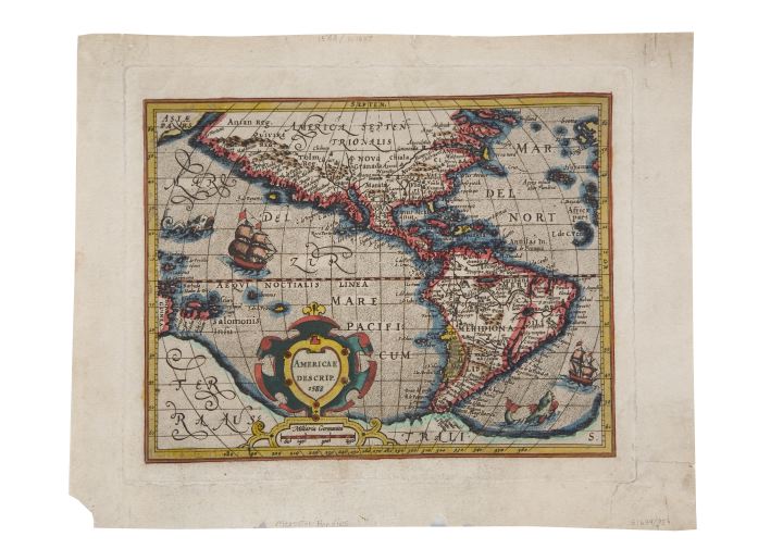 Gerhard Mercator, Hondius,Hand-Colored