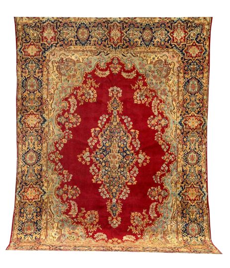 Persian Kerman Carpet,  10' x 14'