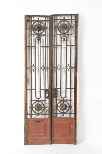 Tall Pair of Wrought-Iron Gates,