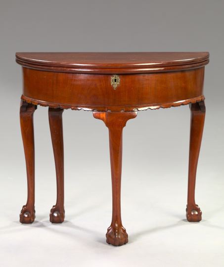 George III Mahogany Fold-Open Games