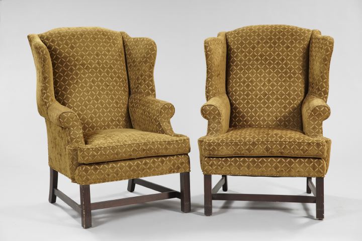 Pair of George III-Style Upholstered