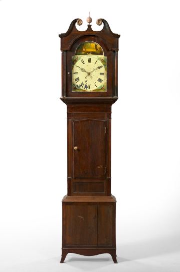 George III Mahogany Tall Case Clock  2fb1b