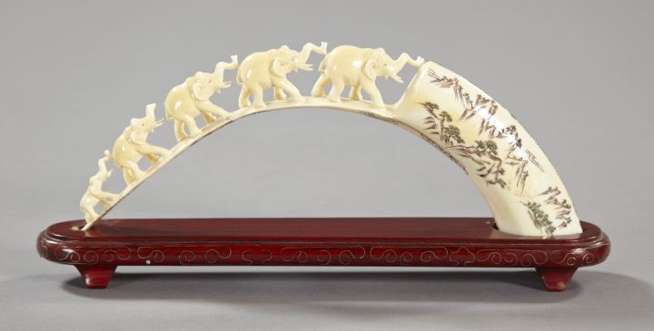 Kuang Hsu Elaborately Carved Tusk