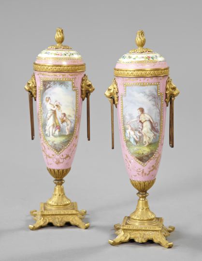 Pair of French Gilt Brass Mounted 2fdab