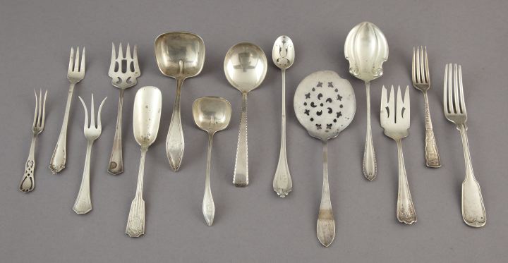 Fourteen-Piece Collection of Silver