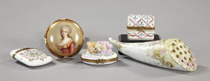 Group of Five Porcelain Items,  consisting