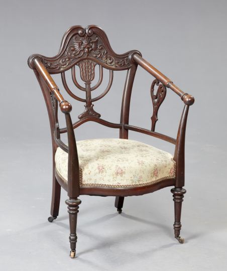 American Mahoganized Birch Armchair  2fe5d