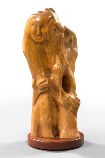 American Carved Cypress Knee Sculpture