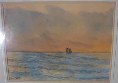 Marie Brack w c sailboat at sunset  3b88d