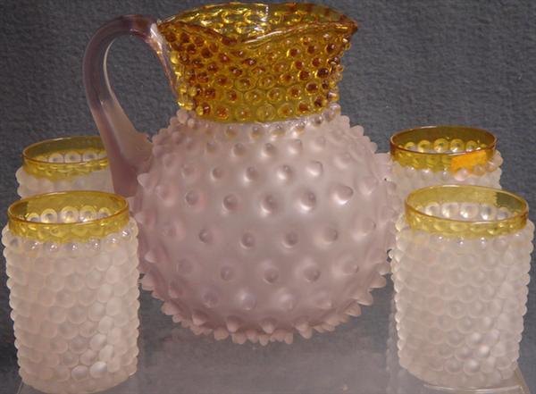 Francisware pale amethyst frosted and