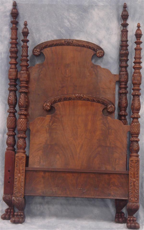 Pr carved mahogany Federal style 3b905