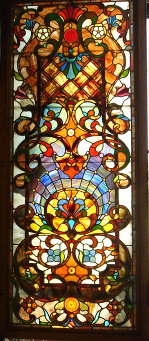 Pr stained glass door panels ornate 3b918