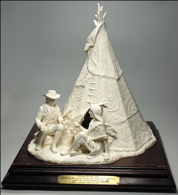 Goebel porcelain figural group, Passing