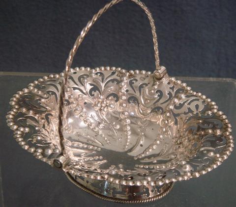 George III sterling silver basket 3bab0
