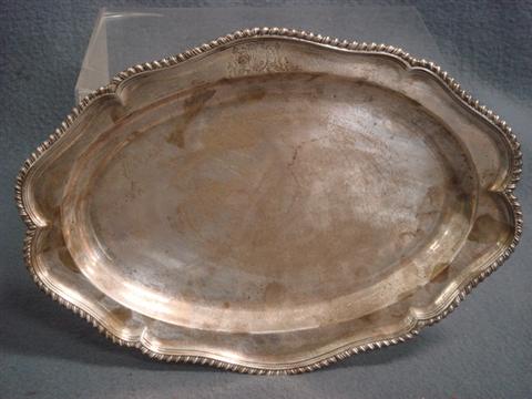 George III scalloped sterling silver