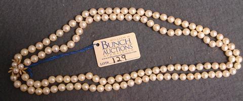 24 double row strand 8mm pearls  3bb3f