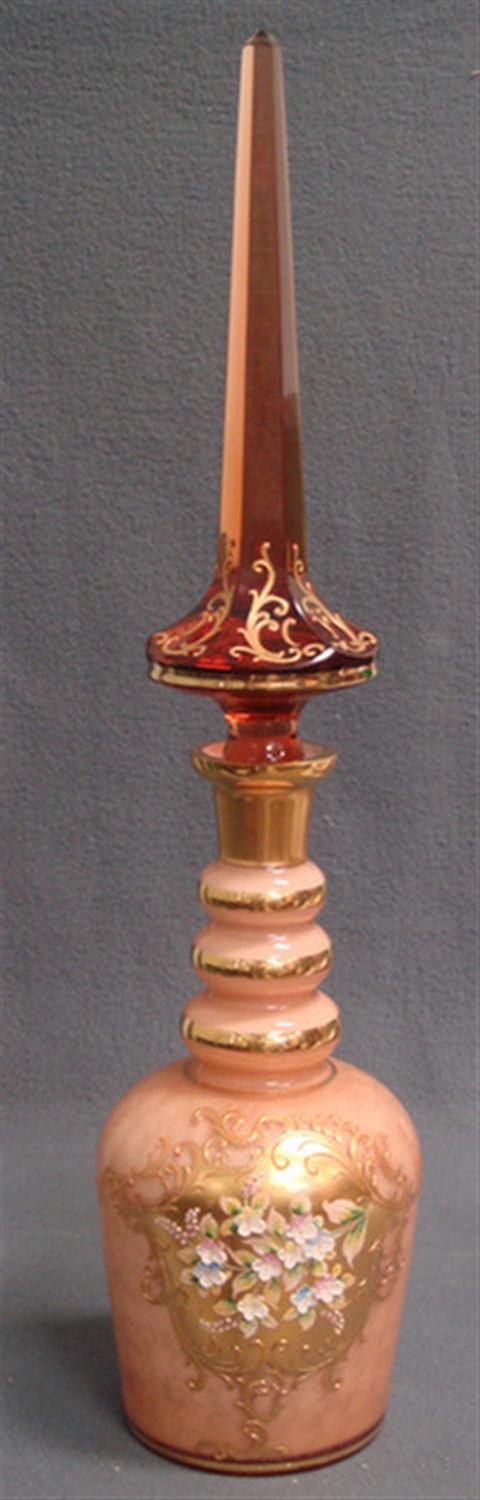 Gilt decorated Venetian stoppered