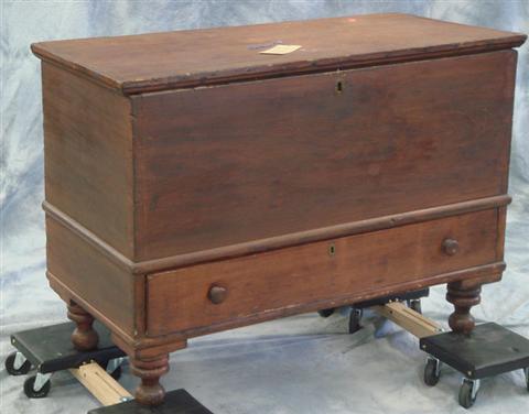 Poplar blanket chest with drawer in