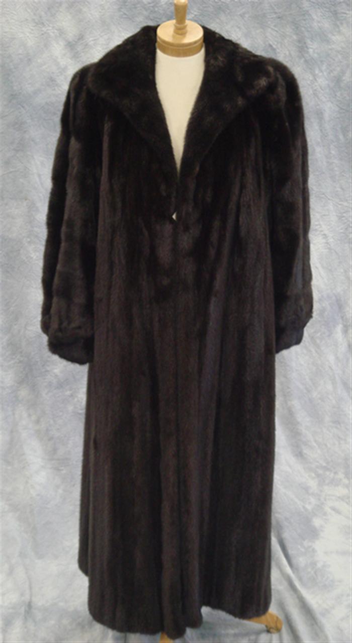 Full length mink coat, no tags, about