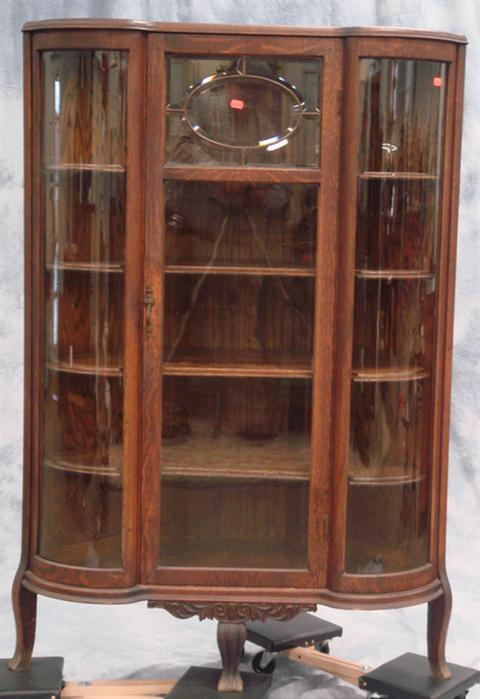 Victorian carved oak corner cabinet  3bbf5