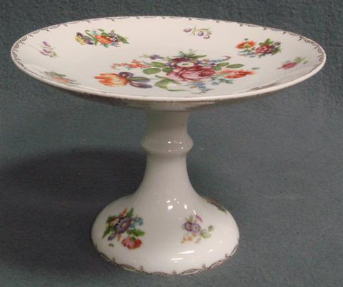 ES Germany floral decorated cakestand,