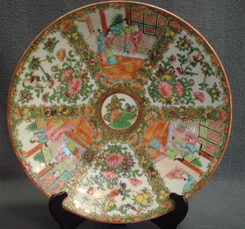 Rose Medallion porcelain charger,