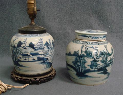 2 Canton Chinese porcelain ginger 3bc70