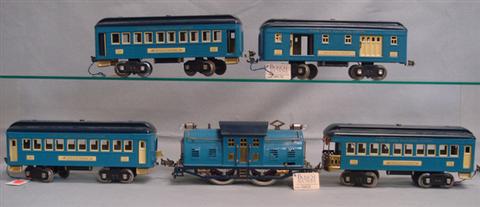 Lionel standard gauge train set , blue