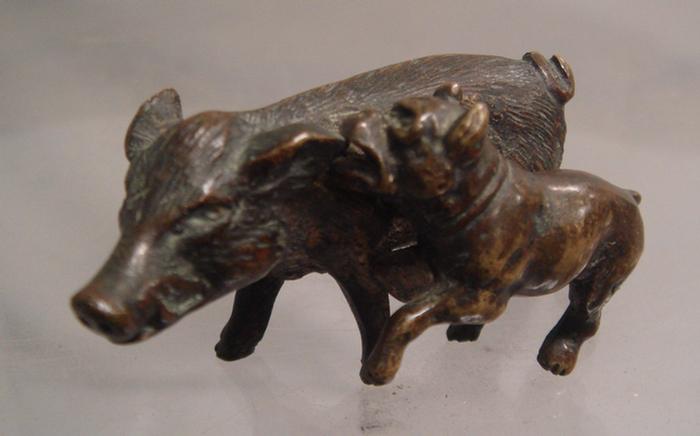 Unmarked Vienna bronze Boar with