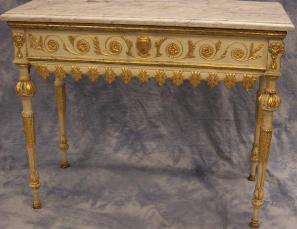 Italian Directoire marble top console 3b939