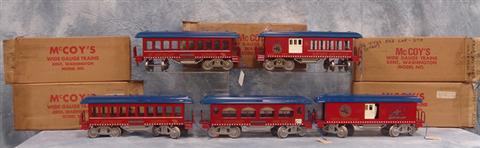 5 Piece McCoy wide gauge tin train
