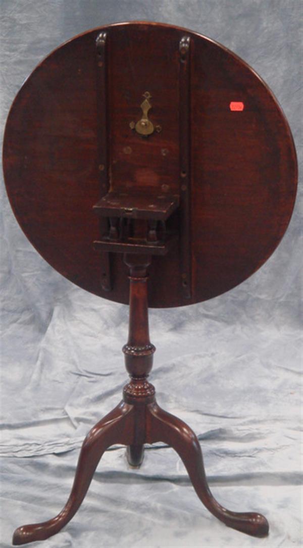 Mahogany Queen Anne birdcage candlestand  3b95e