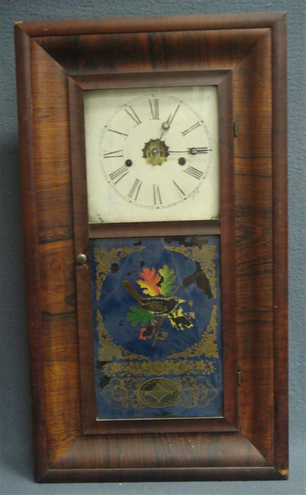 Rosewood veneer OG box clock by 3b974