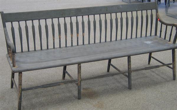 Arrowback plank seat settle in 3b975