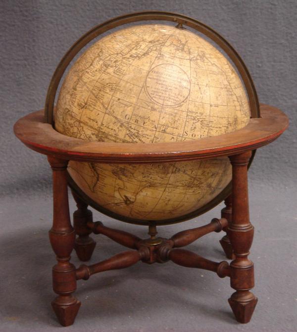 Georgian mahogany terrestrial globe 3b97a